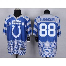 Nike Indianapolis Colts #88 Marvin Harrison Royal Blue Mens Stitched NFL Elite Noble Fashion Jersey