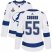 Adidas Tampa Bay Lightning #55 Braydon Coburn White Road Authentic Womens 2020 Stanley Cup Champions Stitched NHL Jersey