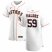 Houston Astros #59 Framber Valdez Mens Nike White Home 2020 Authentic Player MLB Jersey