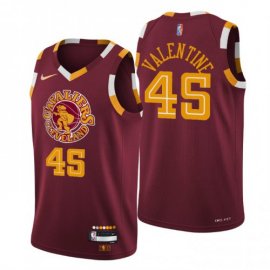 Cleveland Cleveland Cavaliers #45 Denzel Valentine Mens Nike Wine 2021/22 Swingman NBA Jersey – City Edition Mens