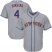 New York Mets #4 Lenny Dykstra Grey Cool Base Stitched Youth MLB Jersey