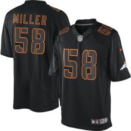 Nike Denver Broncos #58 Von Miller Black Mens Stitched NFL Impact Limited Jersey
