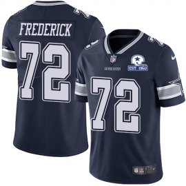 Nike Dallas Cowboys #72 Travis Frederick Navy Blue Team Color Mens Stitched With Established In 1960 Patch NFL Vapor Untouchable Limited Jersey