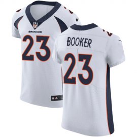 Nike Denver Broncos #23 Devontae Booker White Mens Stitched NFL Vapor Untouchable Elite Jersey
