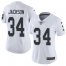 Nike Las Vegas Raiders #34 Bo Jackson White Womens Stitched NFL Vapor Untouchable Limited Jersey