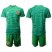 Spain Blank Green Goalkeeper Soccer Country Jersey
