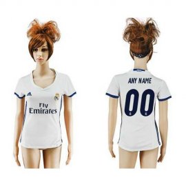 Womens Real Madrid Personalized Home Soccer Club Jersey