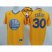 Warriors #30 Stephen Curry Gold 2013 Christmas Day Swingman The Finals Patch Stitched NBA Jersey