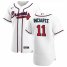 Atlanta Braves #11 Ender Inciarte Mens Nike White Home 2020 Authentic Player MLB Jersey