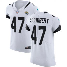 Nike Jacksonville Jaguars #47 Joe Schobert White Mens Stitched NFL New Elite Jersey