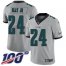 Nike Philadelphia Eagles #24 Darius Slay Jr Silver Youth Stitched NFL Limited Inverted Legend 100th Season Jersey