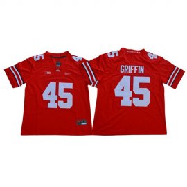 Ohio State Buckeyes #45 Archie Griffin Red Stitched College Jersey