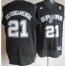 San Antonio Spurs 21 Tim Duncan Black Big Fundamental Fashion Swingman NBA Jerseys Cheap