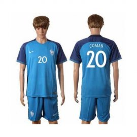 France #20 Coman Home Soccer Country Jersey
