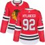 Adidas Chicago Blackhawks #92 Alexander Nylander Red Home Authentic Womens Stitched NHL Jersey