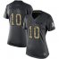Nike San Francisco 49ers #10 Jimmy Garoppolo Black Womens Stitched NFL Limited 2016 Salute to Service Jersey