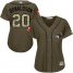 Toronto Blue Jays #20 Josh Donaldson Green Salute to Service Womens Stitched MLB Jersey