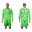 Chelsea #1 Cech Green Goalkeeper Long Sleeves Soccer Club Jersey