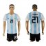 Argentina #21 Dybala Home Soccer Country Jersey