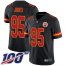 Nike Kansas City Chiefs #95 Chris Jones Black Mens Stitched NFL Limited Rush 100th Season Jersey