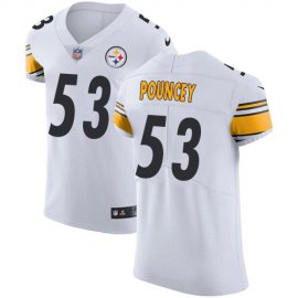 Nike Pittsburgh Steelers #53 Maurkice Pouncey White Mens Stitched NFL Vapor Untouchable Elite Jersey