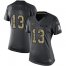 Nike New Orleans Saints #13 Michael Thomas Black Womens Stitched NFL Limited 2016 Salute to Service Jersey