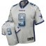 Nike Dallas Cowboys #9 Tony Romo Grey Mens Stitched NFL Elite Drift Fashion Jersey