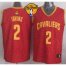 Cavaliers #2 Kyrie Irving Red Crazy Light The Finals Patch Stitched NBA Jersey