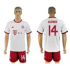 Bayern Munchen #14 Alonso White Soccer Club Jersey