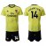 Arsenal #14 Aubameyang Yellow Soccer Club Jersey