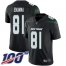 Nike New York Jets #81 Quincy Enunwa Black Alternate Mens Stitched NFL 100th Season Vapor Limited Jersey
