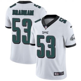 Nike Philadelphia Eagles #53 Nigel Bradham White Mens Stitched NFL Vapor Untouchable Limited Jersey