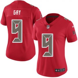 Nike Tampa Bay Buccaneers #9 Matt Gay Red Womens Stitched NFL Limited Rush Jersey
