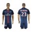 Paris Saint-Germain #23 Van Der Wiel Home Soccer Club Jersey