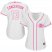 Cincinnati Reds #13 Dave Concepcion White/Pink Fashion Womens Stitched MLB Jersey