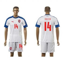 Czech #14 Vacek Away Soccer Country Jersey