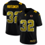 Chicago Chicago Bears #32 David Montgomery Mens Black Nike Golden Sequin Vapor Limited NFL Jersey