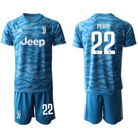 Juventus #22 Perin Light Blue Soccer Club Jersey