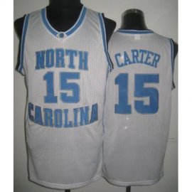 North Carolina 15 Vince Carter White College Basketball Jersey Cheap