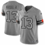 Cleveland Browns #13 Odell Beckham Jr. Mens Nike Gray Gridiron II Vapor Untouchable Limited NFL Jersey