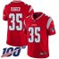 Nike New England Patriots #35 Kyle Dugger Red Mens Stitched NFL Limited Inverted Legend 100th Season Jersey