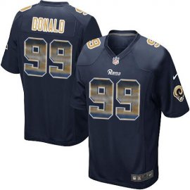 Nike Los Angeles Rams #99 Aaron Donald Navy Blue Team Color Mens Stitched NFL Limited Strobe Jersey