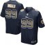 Nike Los Angeles Rams #99 Aaron Donald Navy Blue Team Color Mens Stitched NFL Limited Strobe Jersey