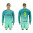 Barcelona #8 A.Iniesta Sec Away Long Sleeves Soccer Club Jersey