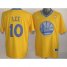 Golden State Warriors 10 David Lee Yellow Revolution 30 Swingman NBA Jersey 2013 Christmas Style Cheap