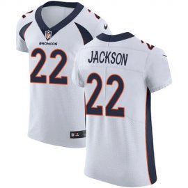 Nike Denver Broncos #22 Kareem Jackson White Mens Stitched NFL Vapor Untouchable Elite Jersey