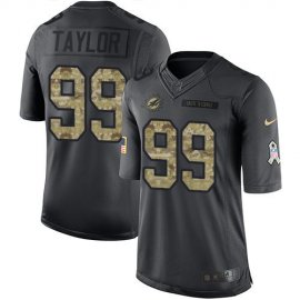 Nike Miami Dolphins #99 Jason Taylor Black Mens Stitched NFL Limited 2016 Salute to Service Jersey