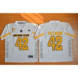 Arizona State Sun Devils #42 Pat Tillman New White Stitched NCAA Basketball Jersey