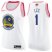Nike Golden State Warriors #1 Damion Lee White/Pink Womens 2022 NBA Finals Swingman Fashion Jersey Womens