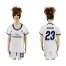 Womens Real Madrid #23 Beckham Home Soccer Club Jersey